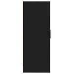 vidaXL Armoire à chaussures Noir 32x35x92 cm Bois d’ingénierie