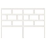 vidaXL Tête de lit Blanc 126x4x100 cm Bois massif de pin