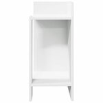 vidaXL Tables d'appoint 2 Pièces avec étagère blanc 25 5x27x60 cm