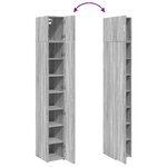 vidaXL Armoire de rangement mince sonoma gris 30x42 5x225 cm