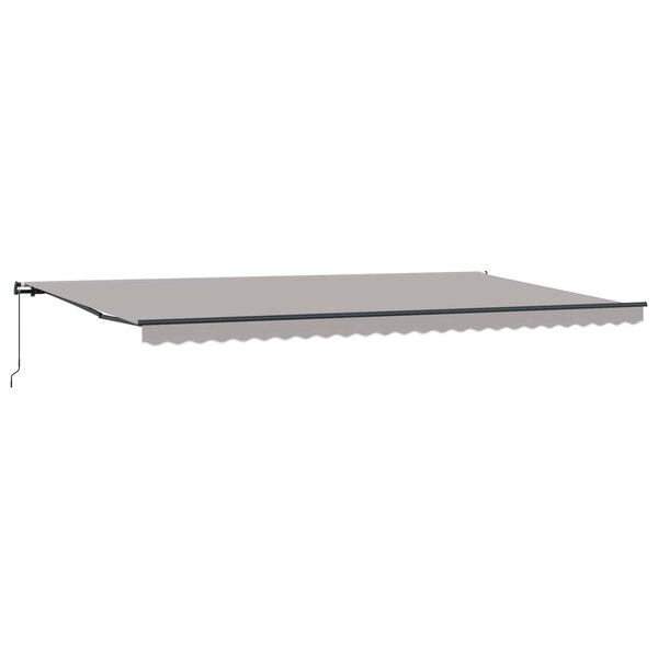 vidaXL Auvent Rétractable Gris clair 600 × 300 cm Polyester et Acier