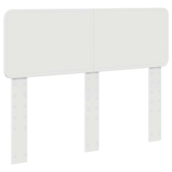 vidaXL Tête de lit avec tête de lit Blanc 135 cm Bois d'ingénierie