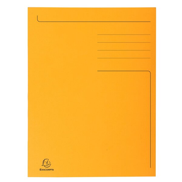 Chemise Imprimée 3 Rabats Forever® 280gm2 - Orange - X 50 - Exacompta