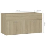 vidaXL Armoire d'évier Chêne sonoma 90x38 5x46 cm Bois d’ingénierie