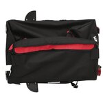 vidaXL Remorque de vélo noir et rouge 30 kg fer