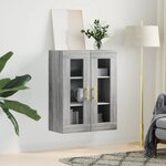 vidaXL Armoire murale sonoma gris 69 5x34x90 cm