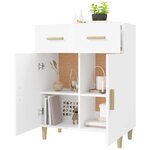 vidaXL Buffet blanc 69 5x34x89 cm bois d’ingénierie