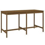 vidaXL Ensemble de bar de jardin 9 Pièces marron miel bois de pin massif