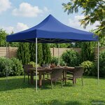 vidaXL Tente de fête 291 x 291 x 315 cm Bleu Tissu Oxford