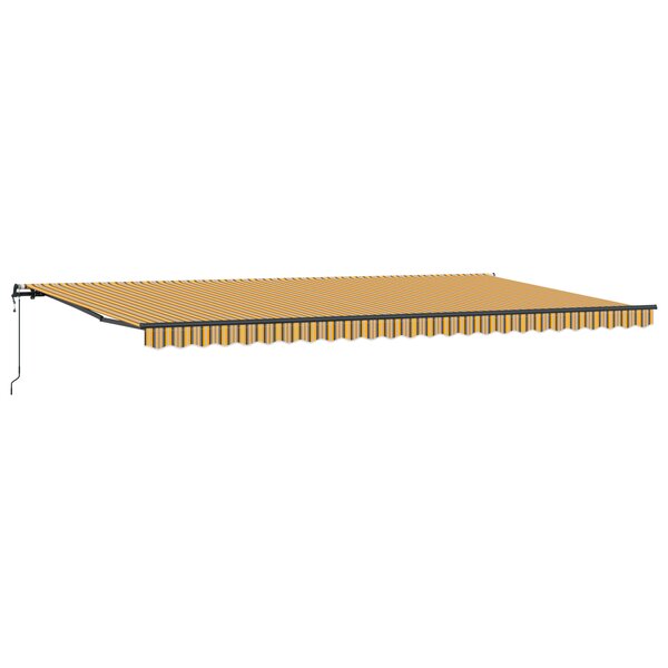 vidaXL Store rétractable automatique rayé multicolore 600x300 cm