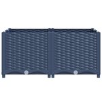 vidaXL Lit surélevé 80x80x38 cm Polypropylène