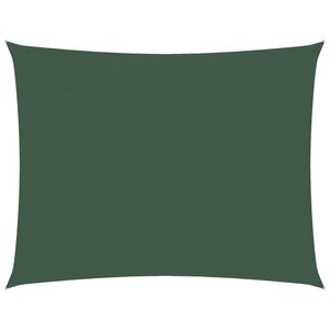vidaXL Voile de parasol tissu oxford rectangulaire 3x6 m vert foncé