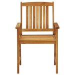 Vidaxl chaises de jardin avec coussins 4 pièces bois d'acacia massif