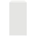vidaXL Bureau d'écriture Blanc Panneau de particules Moyen Simple