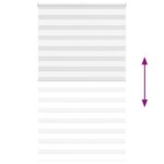 vidaXL Store zèbre blanc 130x230 cm largeur du tissu 125 9cm polyester