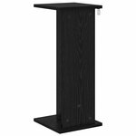 vidaXL Support de Plante 2 pièces Chêne noir 25 x 25 5 x 60 5 cm