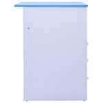 vidaXL Bureau pour enfants Inclinable Bleu et blanc