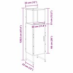 vidaXL Armoire Haute de Rangement Chêne Clair Bois d'ingénierie