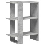 vidaXL Étagère Gris béton 52 x 25 x 71 5 cm Bois d'ingénierie