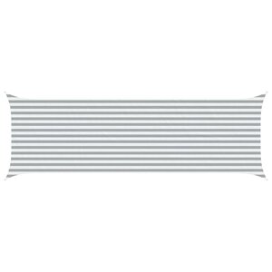 vidaXL Voile d'ombre Gris clair et blanc 6 x 2 m