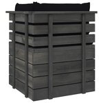 vidaXL Salon palette de jardin 5 Pièces avec coussins Bois de pin massif