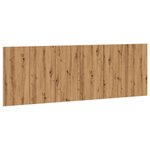 vidaXL Tête de lit murale chêne artisanal bois d'ingénierie