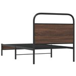 vidaXL Cadre de lit sans matelas 90x200cm chêne marron bois ingénierie