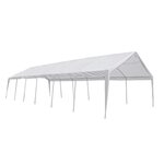 vidaXL Tente de réception blanche 12 x 6 m