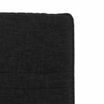 vidaXL Chaises à manger lot de 4 noir tissu