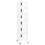 vidaXL Armoire à casiers Blanc 38x40x180 cm Acier