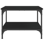 vidaXL Table basse Noir 55x55x40 cm bois d'ingénierie