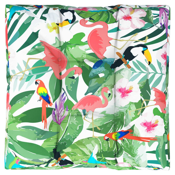 vidaXL Coussin de palette multicolore 70x70x12 cm tissu