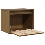 vidaXL Armoire murale Marron miel 45x30x35 cm Bois de pin massif