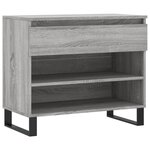 vidaXL Armoire à chaussures Sonoma gris 70x36x60 cm Bois d'ingénierie