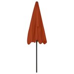 vidaXL Parasol de plage terre cuite 200x125 cm