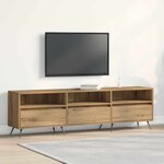 vidaXL Meuble TV chêne artisanal 150 x 30 x 44.5 cm Bois d'ingénierie