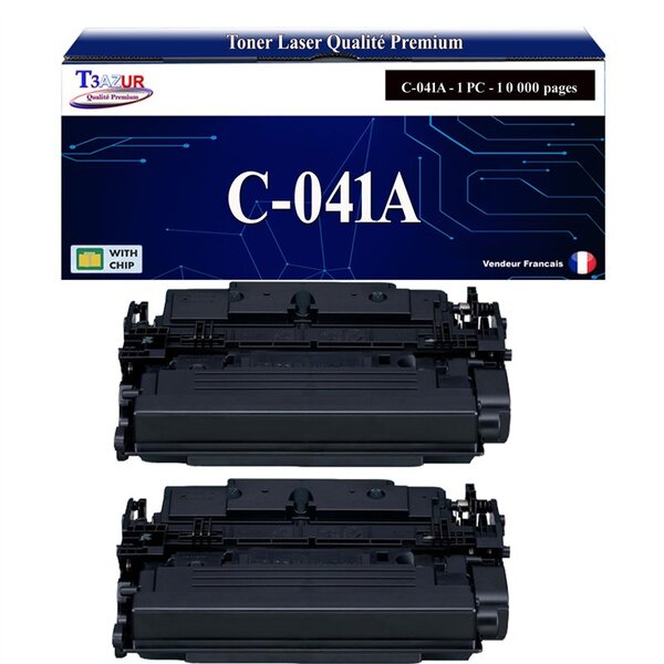 T3AZUR - 2x Toners compatibles avec Canon 041 (0452C002) pour Canon LBP312x  MF522X  MF525X