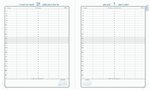 Agenda Journalier La Journée planifiée 22 Barbara 225x180 mm Noir EXACOMPTA
