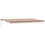 vidaXL Auvent Rétractable Multicolore 600 × 300 cm Tissu et Aluminium