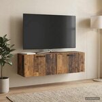 vidaXL Meuble TV mural Bois ancien 98 x 31 x 30 cm Bois d'ingénierie