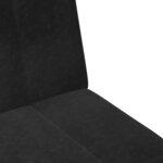 vidaXL Canapé-lit à 2 places avec repose-pied noir velours