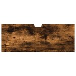 vidaXL Armoire lavabo de salle de bain chêne fumé 80x30x60 cm