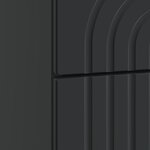 vidaXL Cabinet de chevet Noir 62 x 34 5 x 48 cm Bois d'ingénierie