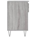 vidaXL Armoire à chaussures Sonoma gris 102x36x60 cm Bois d'ingénierie