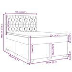 vidaXL Sommier à lattes de lit et matelas Vert foncé 140x200cm Velours