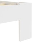 vidaXL Cadre de lit sans matelas blanc 160x200 cm bois de pin massif