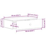 vidaXL Table d'appoint murale Chêne Sonoma 59 x 34 5 x 17 cm