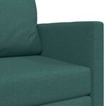vidaXL Canapé-Lit Vert foncé 124 x 71 x 78 cm tissu