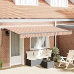 vidaXL Auvent Rétractable Multicolore 400 x 200 cm