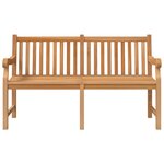 vidaXL Banc de jardin 150 cm bois de teck massif
